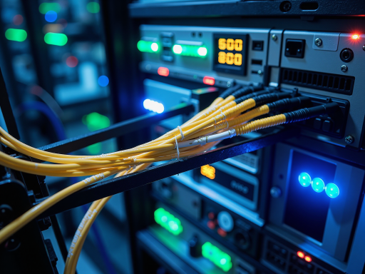 传输承载网架构图,全国骨干传输网络节点分布,现代化机房设备